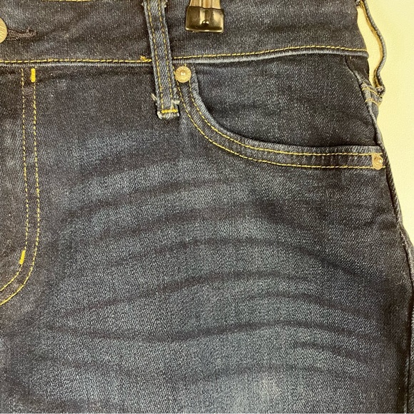 Calvin Klein Dark Wash High Rise Bermuda Shorts Women’s Size 12 - Picture 4 of 10